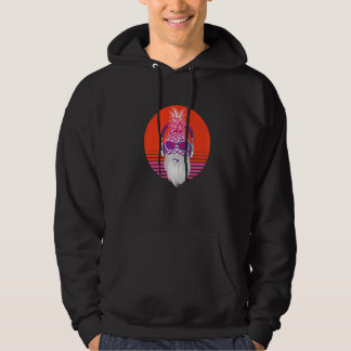 Dj man with beard bearded disc with headphones   hoodie