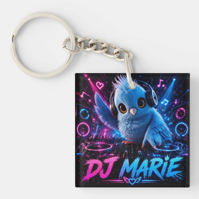 DJ MARIE DOUBLE SIDED SCHLÜSSELANHÄNGER (Vorderseite)