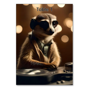 DJ Meerkat: Tracks abspielen, Tischnummer