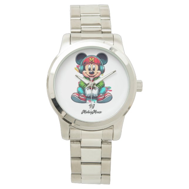 DJ Mickeymouse Armbanduhr (Vorderseite)