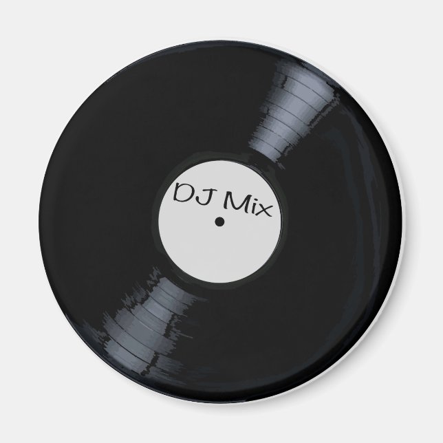 DJ Mix Record Label Magnet (Vorne)