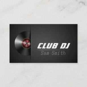 DJ Moderne Turntable Vinyl Recoder Mixer Visitenkarte