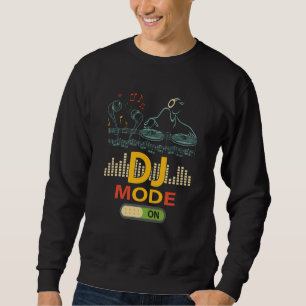 DJ-Modus EIN Musik Club Party Tanz Disco Studio Li Sweatshirt