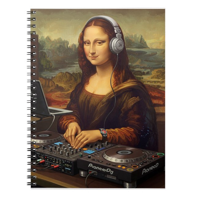 DJ Mona Lisa Notizblock (Vorderseite)