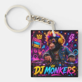DJ MONKERS DOPPELSEITIGES SCHLÜSSELANHÄNGER