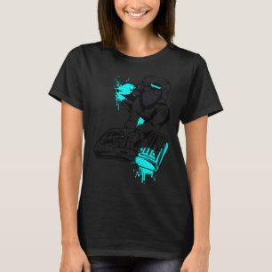 DJ Monkey Music Party Fun Sunglasses Dance Party M T-Shirt