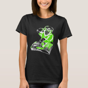 DJ Monkey Musik Party Spaß Sonnenbrille Monkey Kop T-Shirt