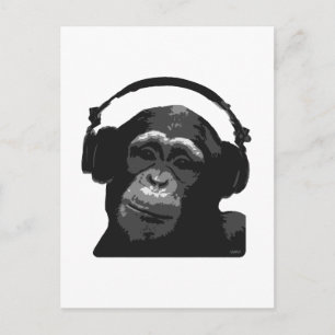 DJ MONKEY POSTKARTE