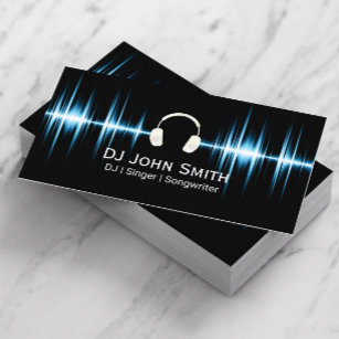 DJ Music Beat Beruflich Visitenkarte