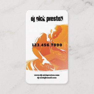 DJ Music Business Card Visitenkarte