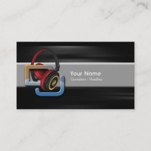 DJ Music Business Card Visitenkarte
