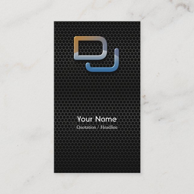 DJ Music Business Card Visitenkarte (Vorderseite)