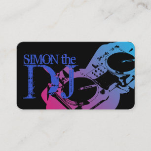 DJ Music Club Entertainment Business Card Visitenkarte