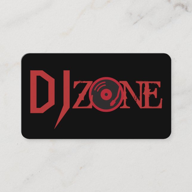 DJ Music Club Entertainment Business Card     Visitenkarte (Vorderseite)