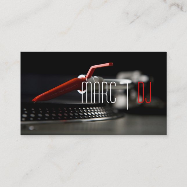 DJ Music Club Entertainment Business Card     Visitenkarte (Vorderseite)