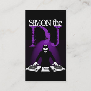 DJ Music Club Entertainment Business Card Visitenkarte