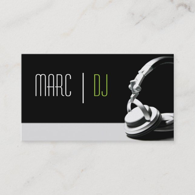 DJ Music Club Entertainment Business Card     Visitenkarte (Vorderseite)