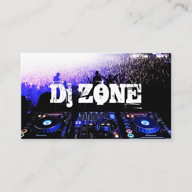 DJ Music Club Entertainment Business Card     Visitenkarte (Vorderseite)