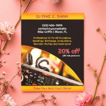 DJ Music Club Postcard