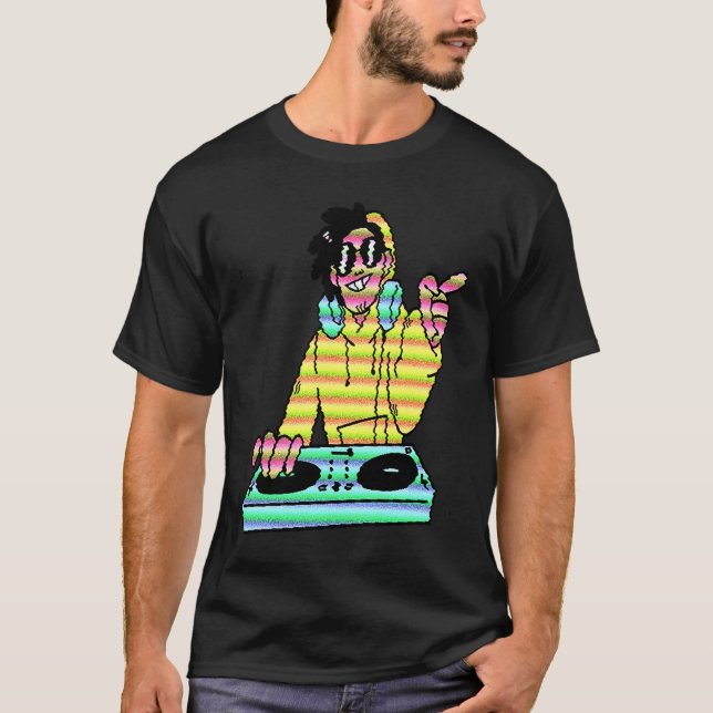 Dj Music  DJ carton Cool T-Shirt (Vorderseite)