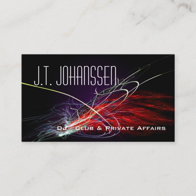 DJ Music Explosion Beruflich Business Cards Visitenkarte (Vorderseite)