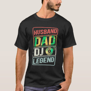 Dj Music player Husband Vater DJ Legend Retro Vate T-Shirt