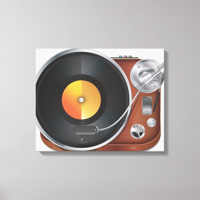 DJ Music Player Leinwanddruck (Vorderseite)