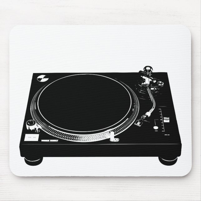 DJ Music Producer Turntable Deck Mouse Pad Mousepad (Vorne)