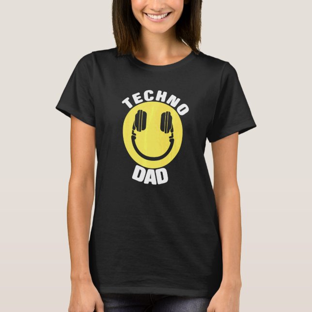 Dj Music Techno Vater T-Shirt (Vorderseite)