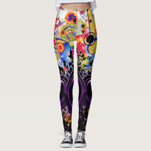 DJ-Musik Bunte Moderne Lautsprecher Musikalisch Fu Leggings