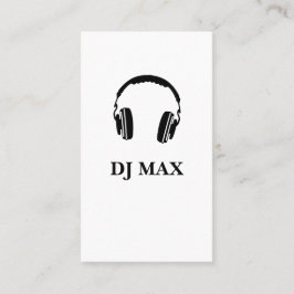 DJ, Musik, Club, Business Card Visitenkarte