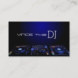 DJ, Musik, Club, Business Card Visitenkarte