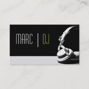DJ Musik Club Unterhaltungs Visitenkarte 