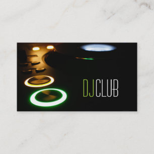 DJ Musik Club Unterhaltungs Visitenkarte 