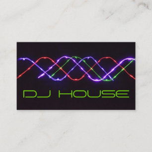 DJ Musik Club Unterhaltungs Visitenkarte 
