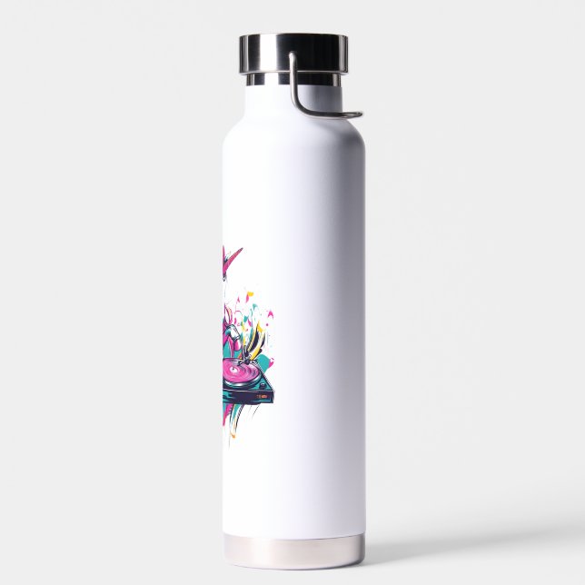 DJ-Musik-Einhorn (1) Trinkflasche (Links)