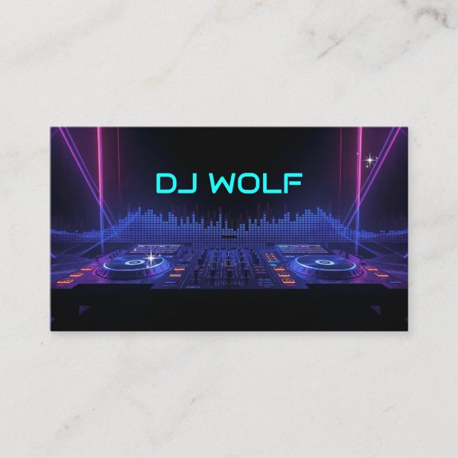 DJ-Musik-Professional-Beat Visitenkarte (Vorderseite)