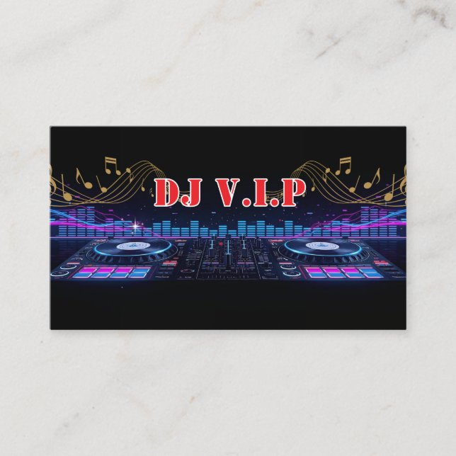 DJ-Musik-Profibusiness Visitenkarte (Vorderseite)