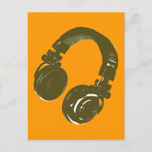 DJ-Musikdesign Postkarte