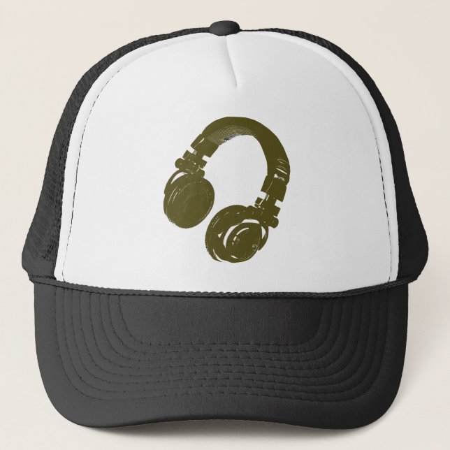 DJ-Musikdesign Truckerkappe (Vorderseite)