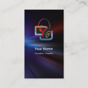 DJ-Musikindustrie-Karte Visitenkarte