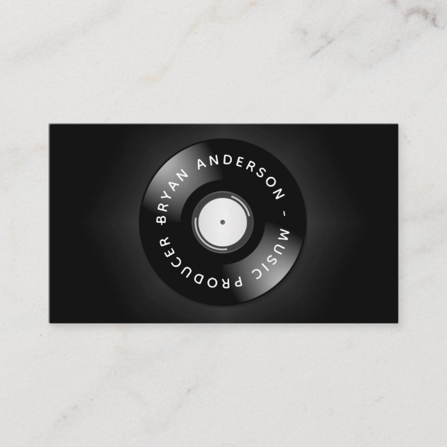 Dj - Musikproduzent Visitenkarte (Vorderseite)