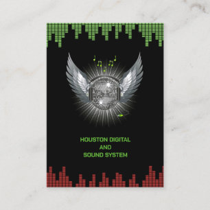 DJ Night Club Chubby Business Card Visitenkarte