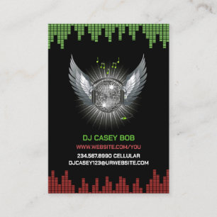 DJ Night Club Chubby Business Card Visitenkarte