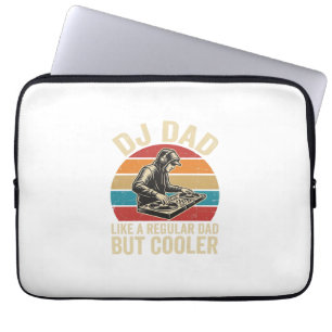 DJ Papa, aber cooler Vintage-Sonnenuntergang-Vekto Laptopschutzhülle