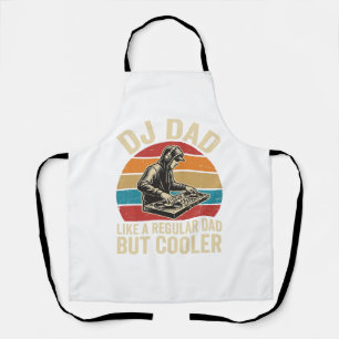 DJ Papa, aber cooler Vintage-Sonnenuntergang-Vekto Schürze