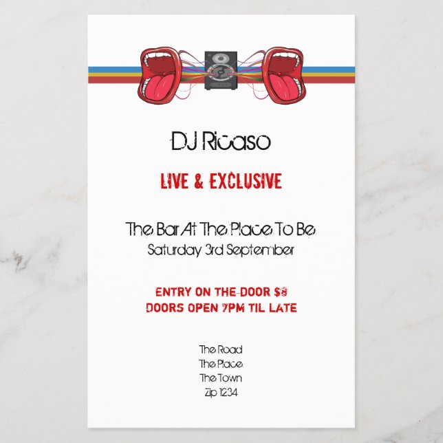 DJ Party Flyer (Vorne)