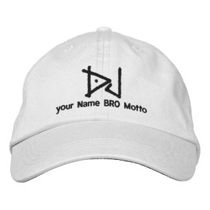 DJ personalizable Cap Your Own Text Bro & Babe Bestickte Baseballkappe
