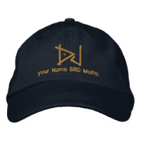 DJ personalizable Cap Your Own Text Bro & Babe