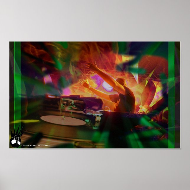 DJ-Plakat Poster (Vorne)